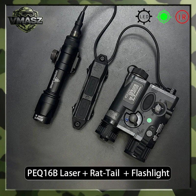 PEQ16B puntero láser táctico IR rojo y verde exterior M300 M600 - imagen 5