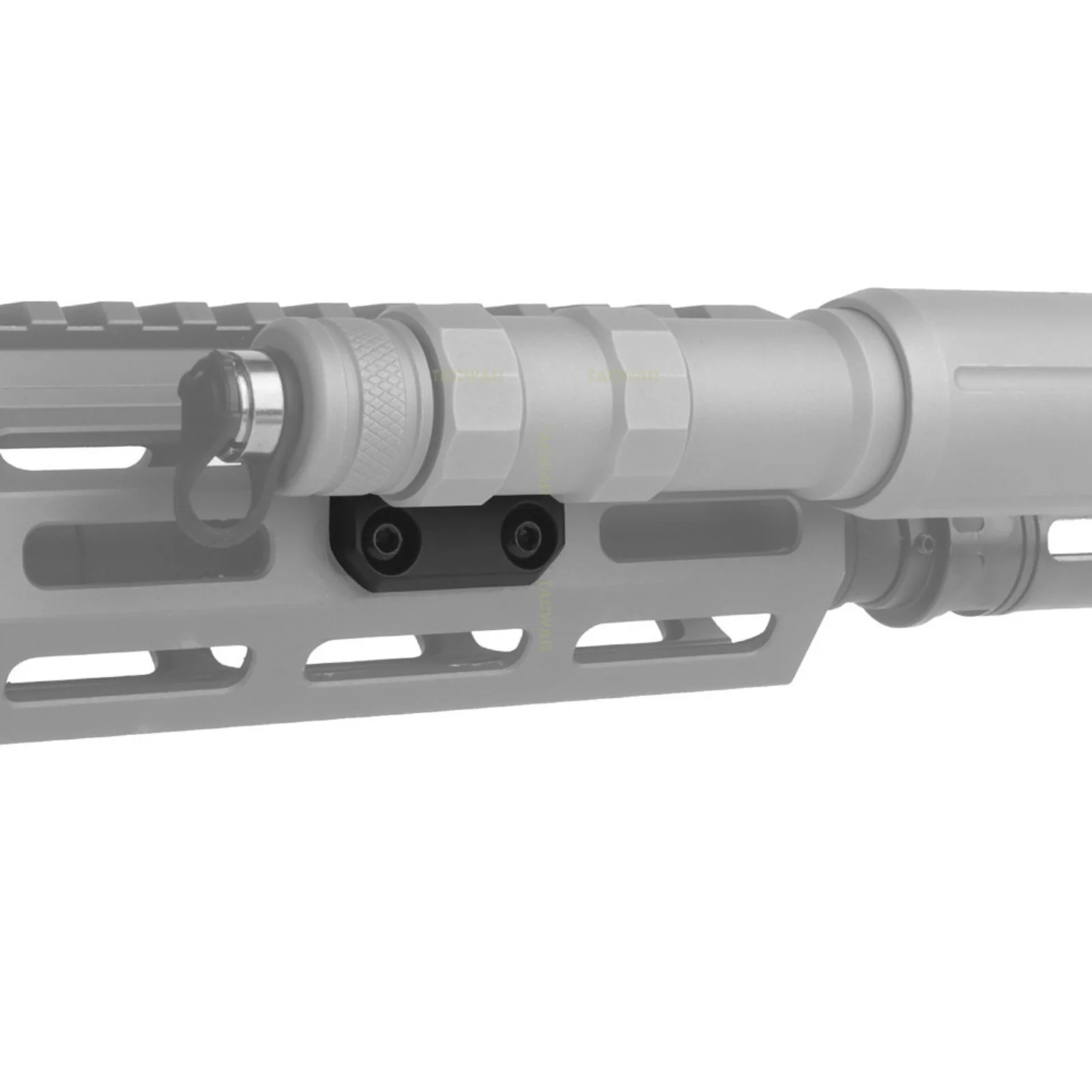 Soporte lateral linterna táctica Airsoft M-LOK, base metálica para riel