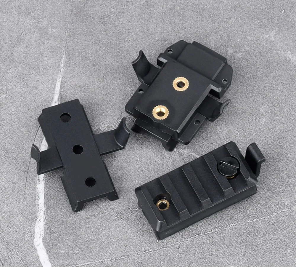 Adaptador de riel lateral y base Picatinny