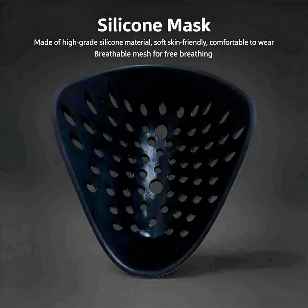 Máscara táctica de silicona con protección respiratoria para casco - imagen 4