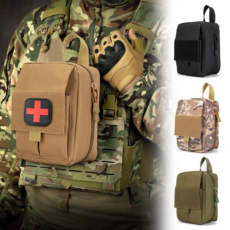 Bolsa táctica MOLLE camuflaje EDC organizadora médica portátil - imagen 3