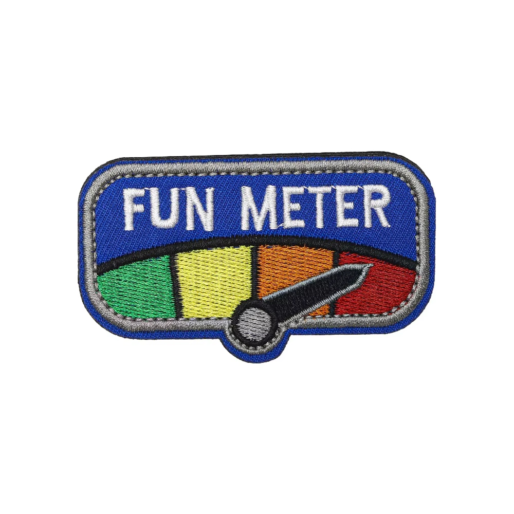 FUN METER Parche Velcro Táctico Bordado MOLLE Divertido para Mochila - imagen 2