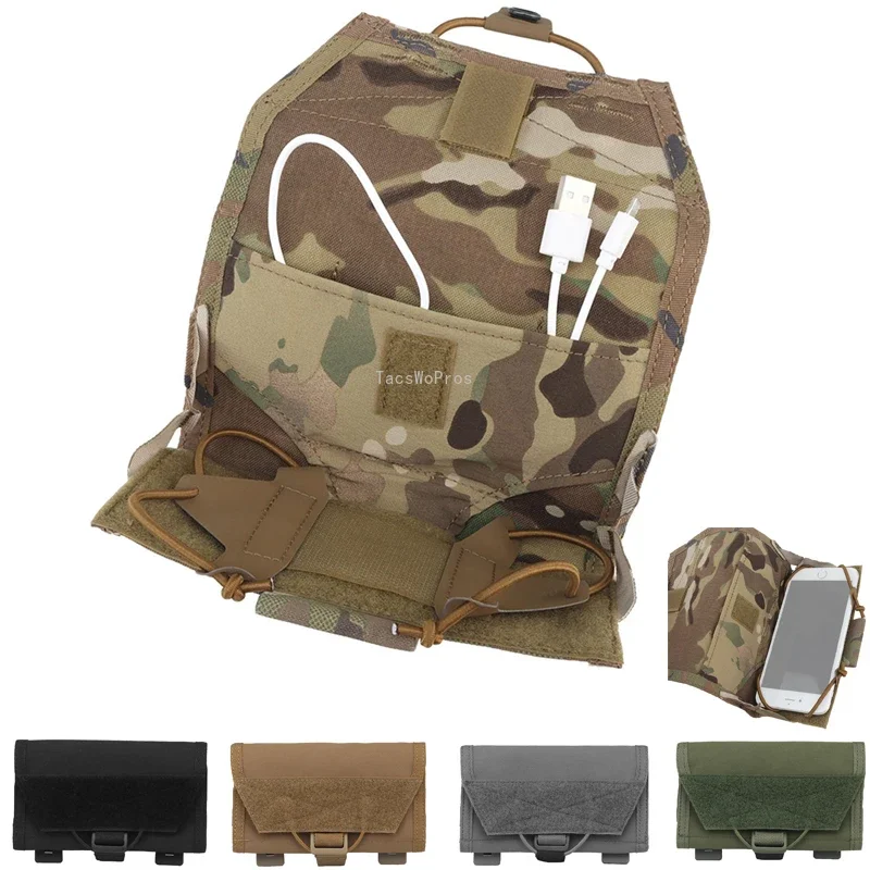 Bolsa táctica MOLLE liberación rápida para GPS y móvil en chaleco