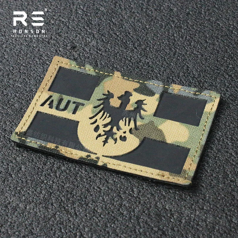 Parche táctico reflectante NIR IRR bandera camuflaje Austria - imagen 2