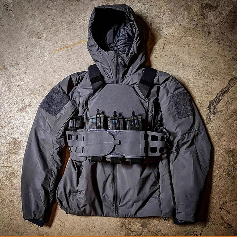Lea Chaqueta táctica impermeable de algodón con capucha y viento - imagen 2