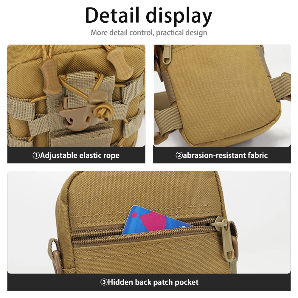 Bolso bandolera ligero para senderismo con correa expandible - imagen 5