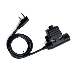 Adaptador PTT táctico U94 para radios Kenwood y Baofeng