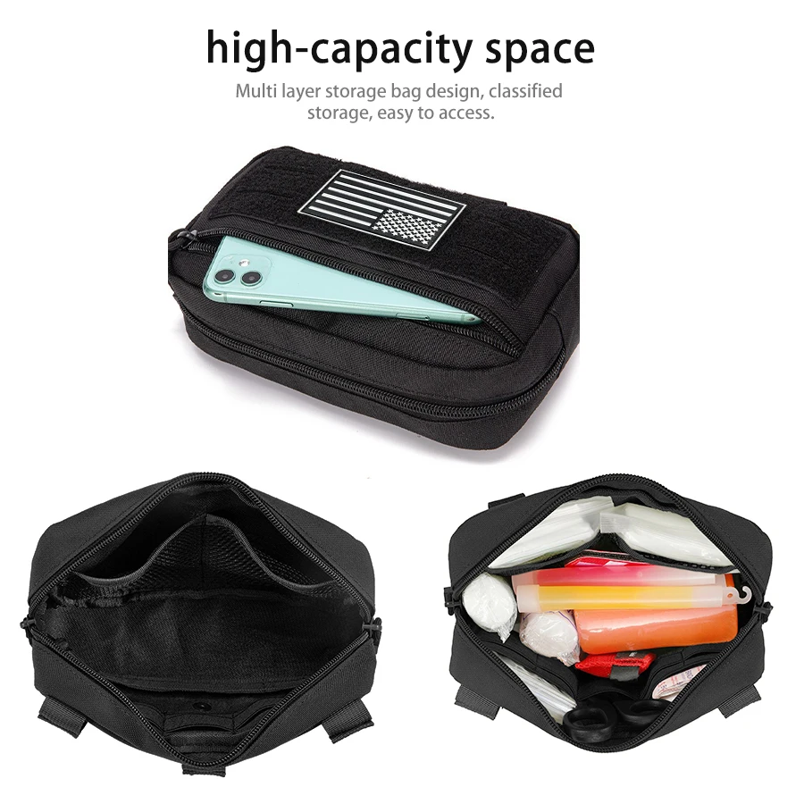 Bolsa MOLLE accesorios colgante resistente llaves teléfono - imagen 3