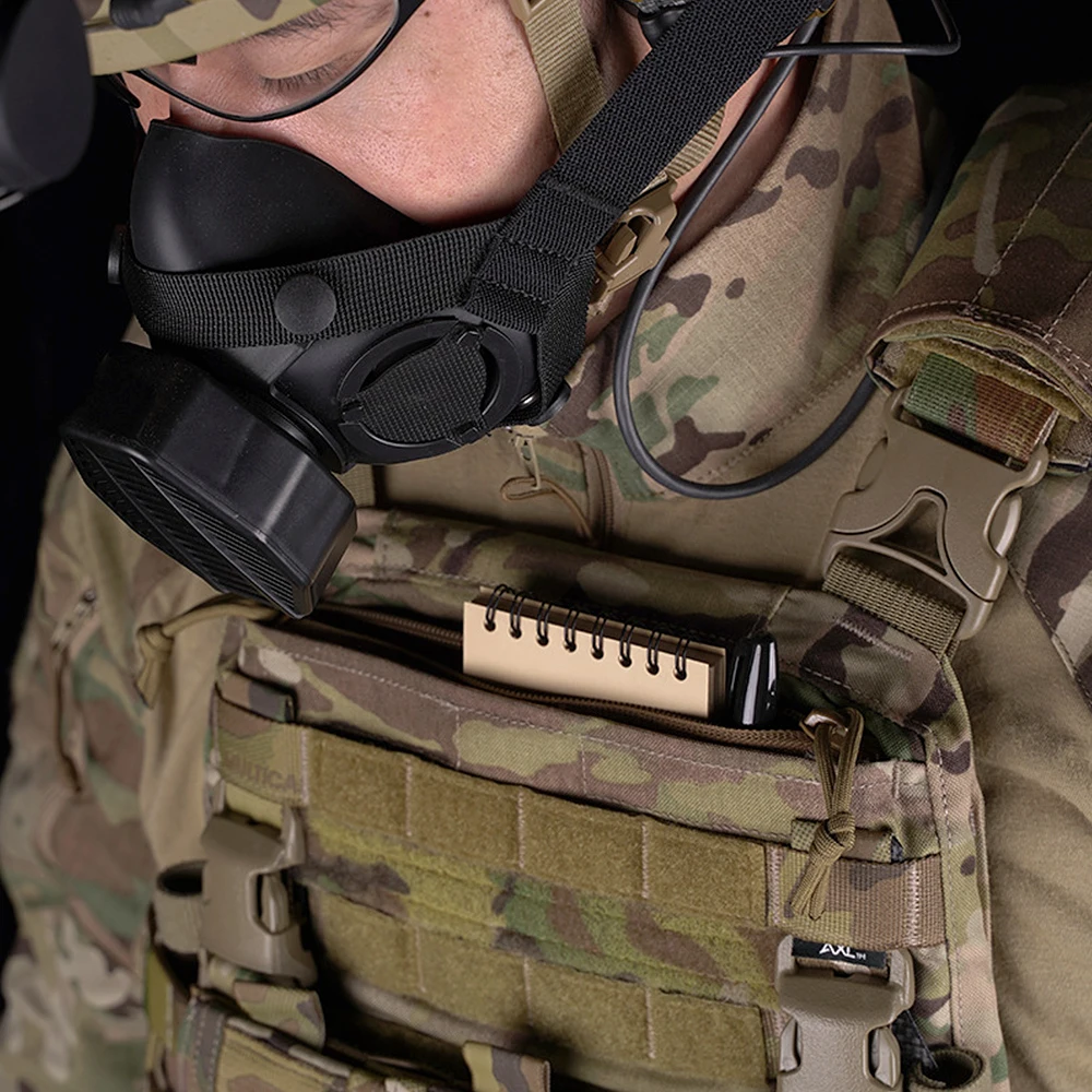 Portaplacas táctico Crye AVS con doble cremallera y bolsillo - imagen 5
