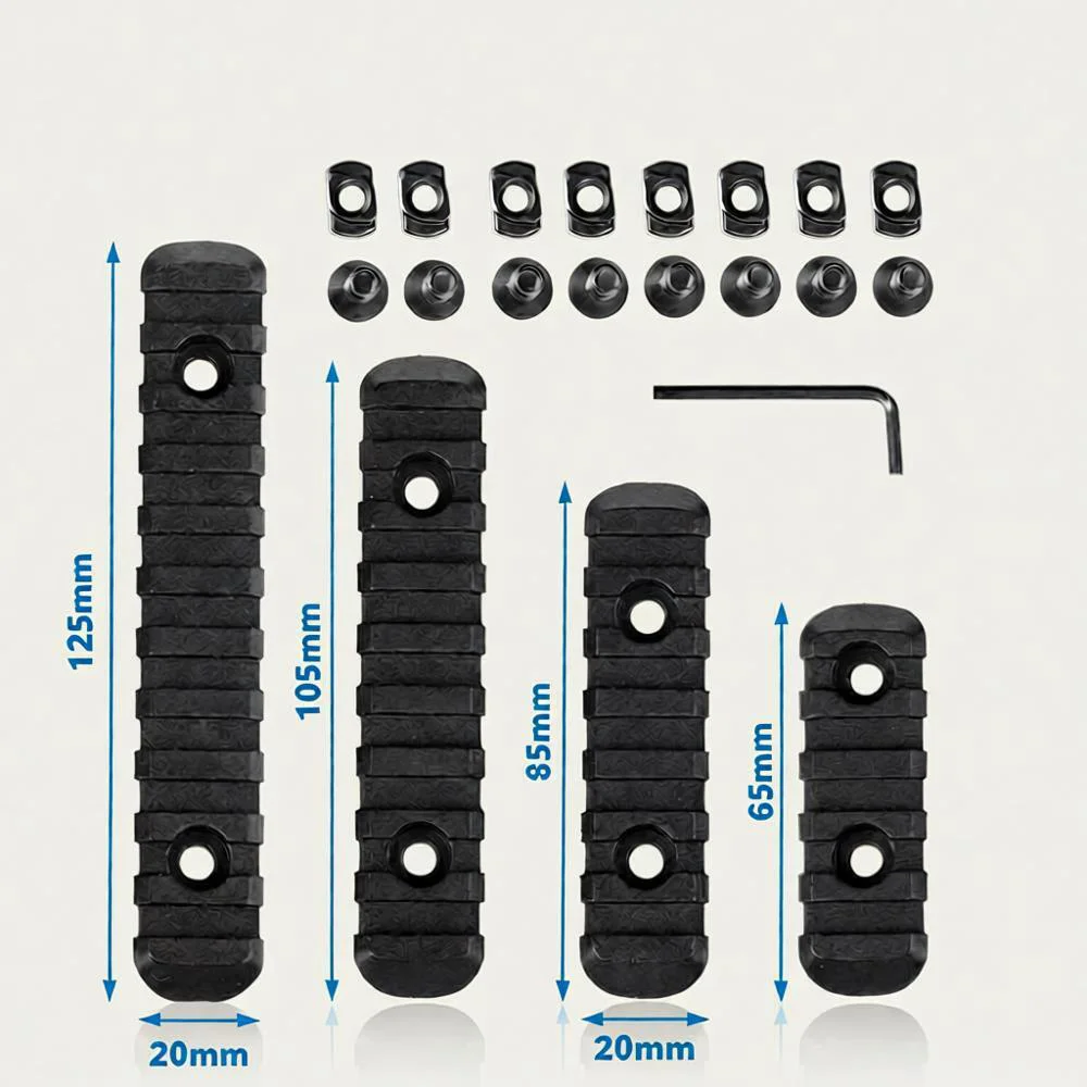 Tira de riel guía de nailon MOE impermeable para pistolas de juguete