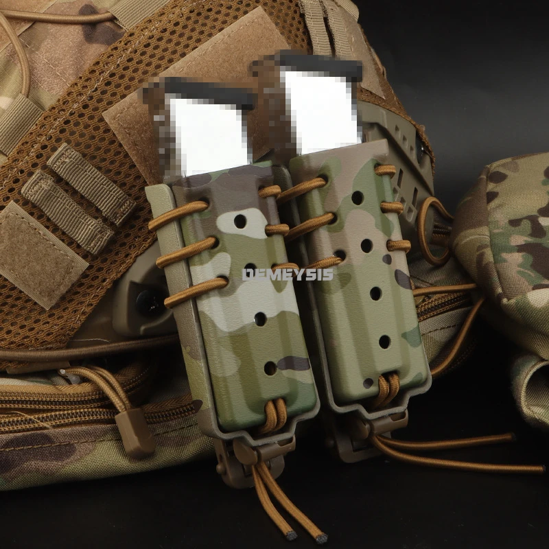Funda portacargadores doble MOLLE 9mm liberación rápida - imagen 5