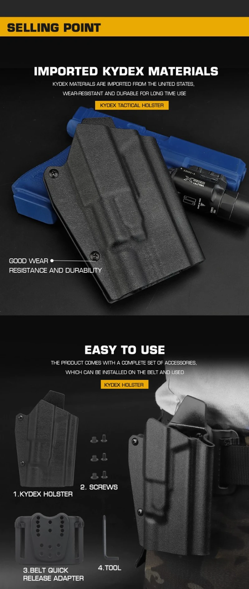 Funda táctica CLUSGO lista para uso