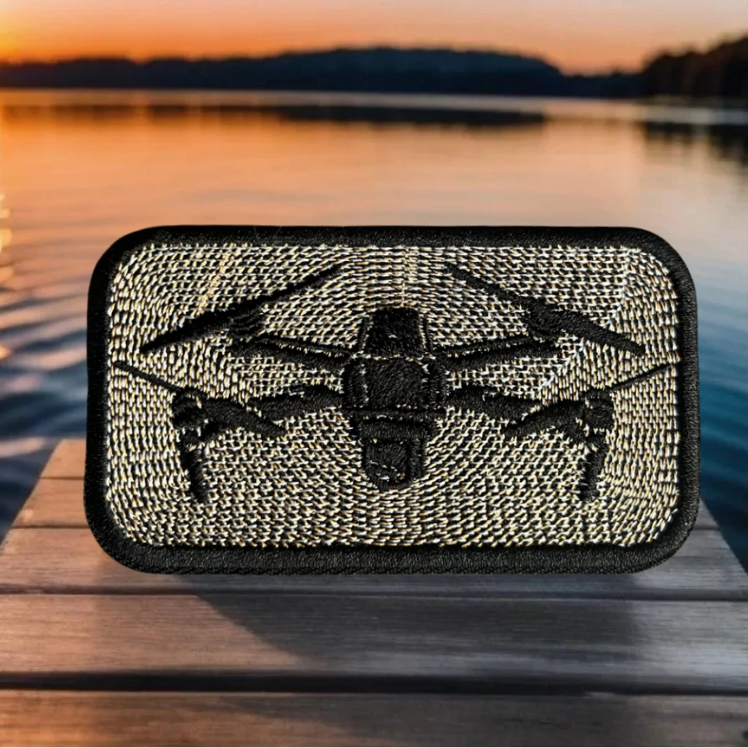 Parche táctico UAV bordado con velcro para mochila - imagen 2