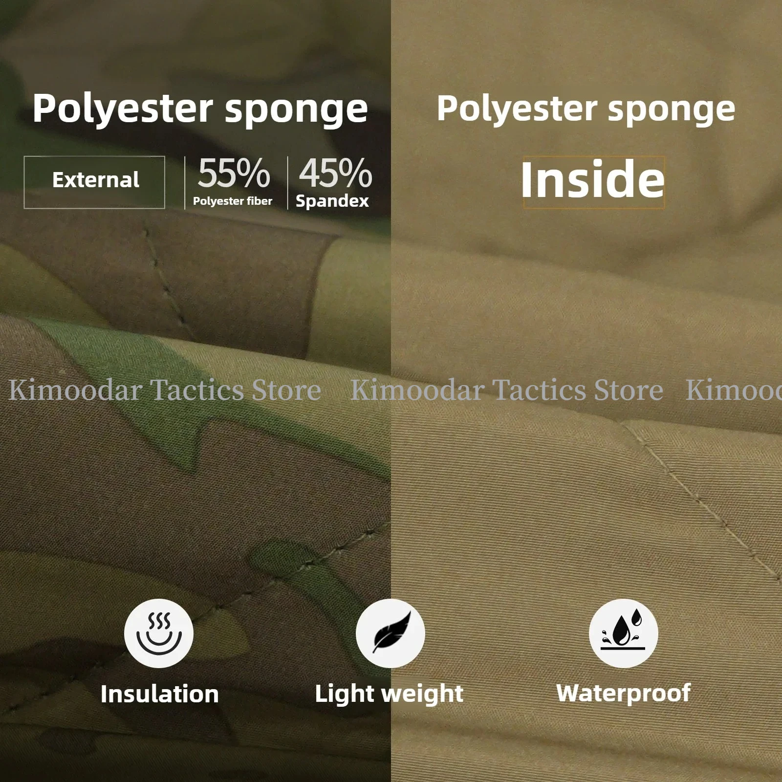 Manta táctica camuflaje plegable ripstop biomimético árbol multifunción - imagen 2