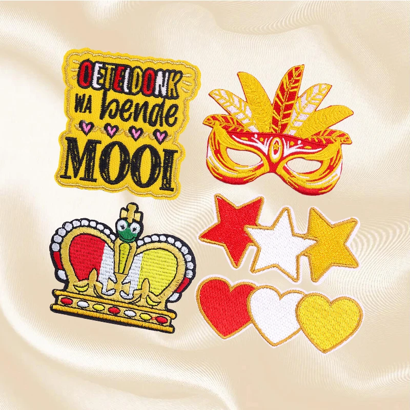 Parche bordado Oeteldonk - emblema de carnaval para ropa con plancha - imagen 2