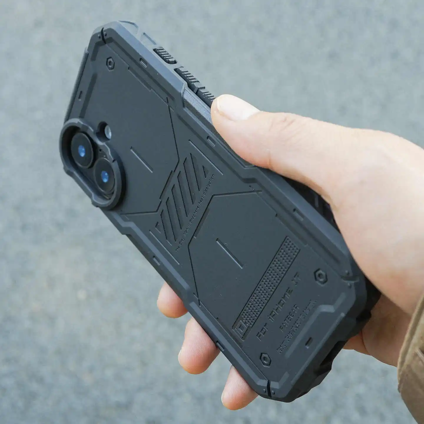 Funda protectora anticaídas con disipación de calor para móvil