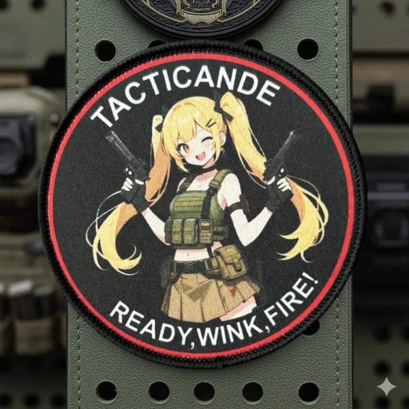 Parche táctico anime moral con gancho y bucle para gorra - imagen 3