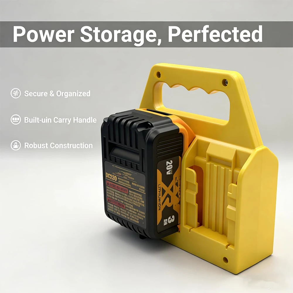 Dewalt 18V Soporte Baterías 4 Ranuras con Asa para Taller y Garaje - imagen 2