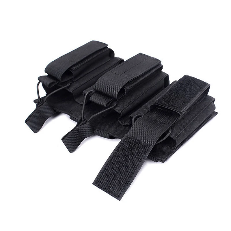 Bolsa táctica triple para cargadores MOLLE Universal Airsoft - imagen 3