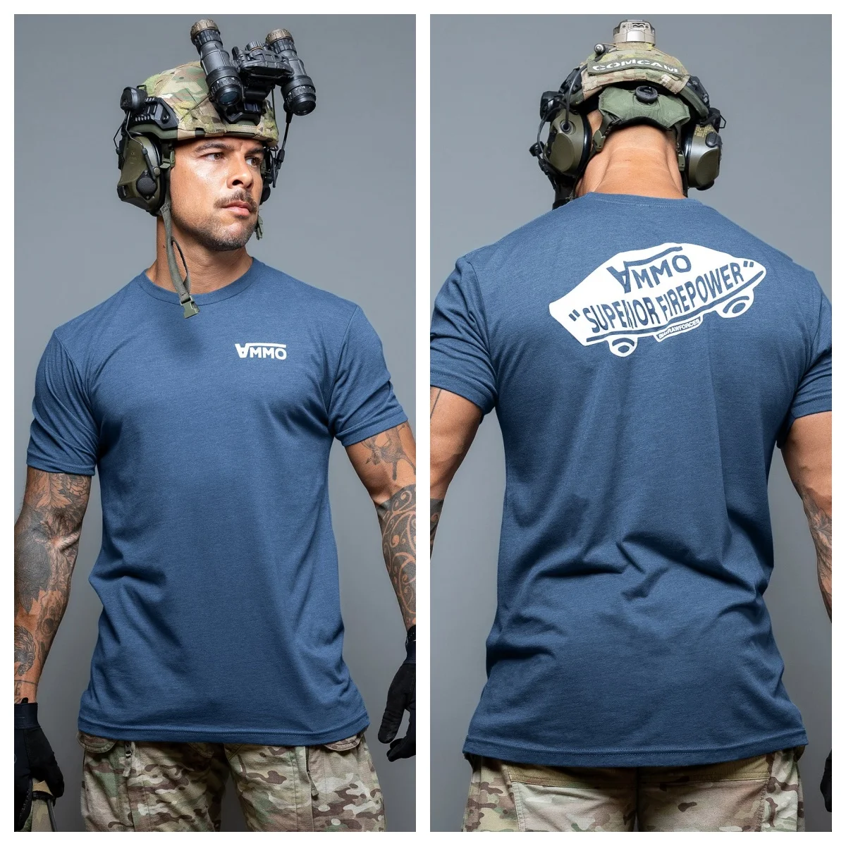 Ammo Superior Firepower camiseta táctica de algodón para deporte - imagen 5