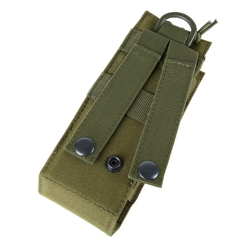 Bolsa táctica MOLLE para radio de caza y walkie-talkie, nailon - imagen 2
