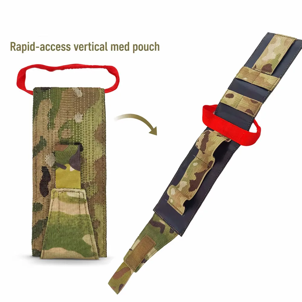 Bolsa táctica médica MOLLE vertical portátil para primeros auxilios - imagen 2