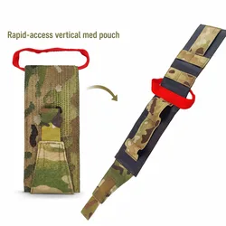 Bolsa táctica médica MOLLE vertical portátil para primeros auxilios