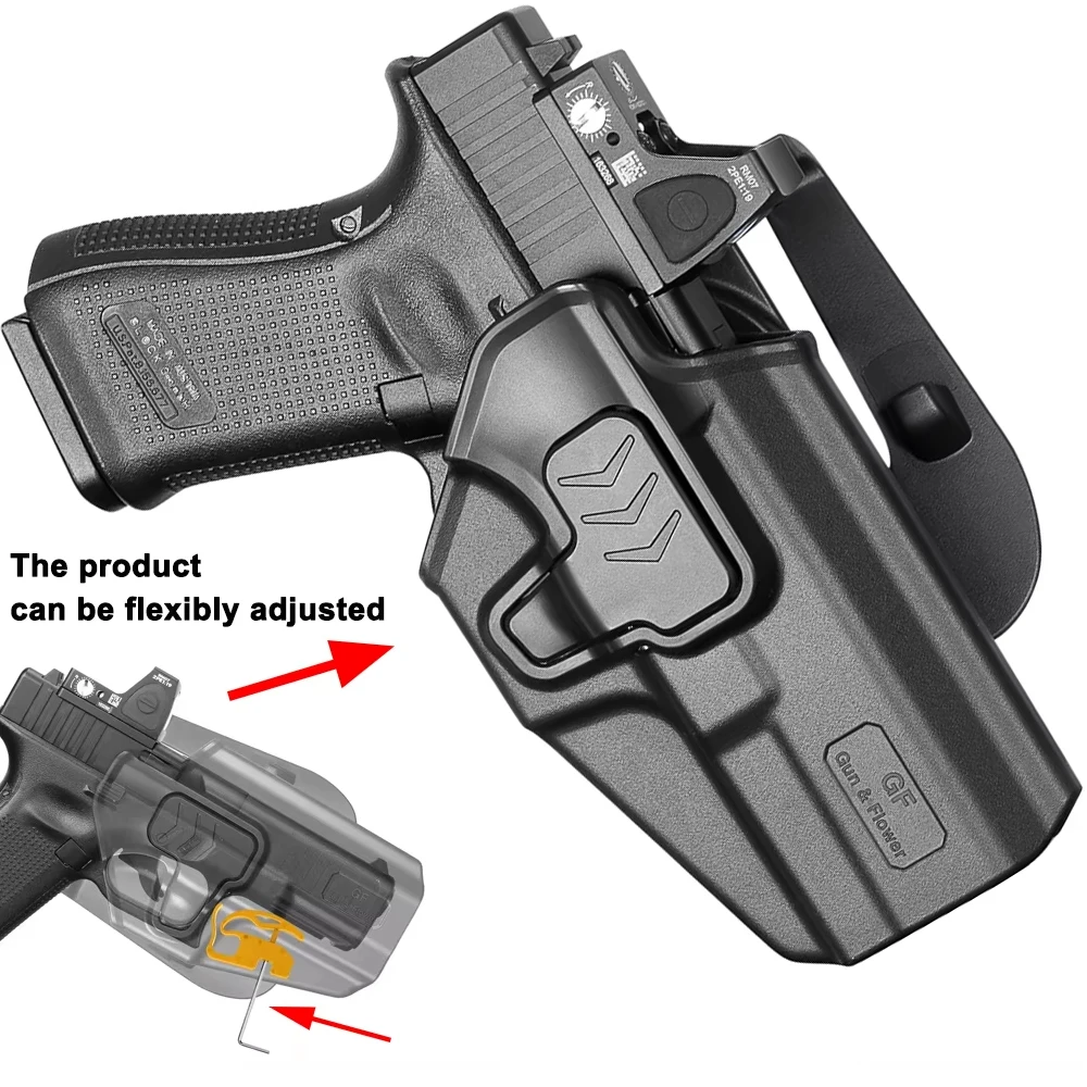 Funda OWB Glock 17/22/31/44 Nivel II liberación índice pala 360° diestra - imagen 4