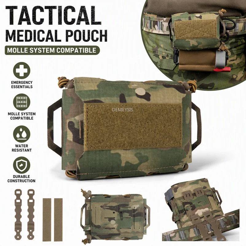 Bolsa táctica de primeros auxilios MOLLE para cinturón de combate - imagen 4