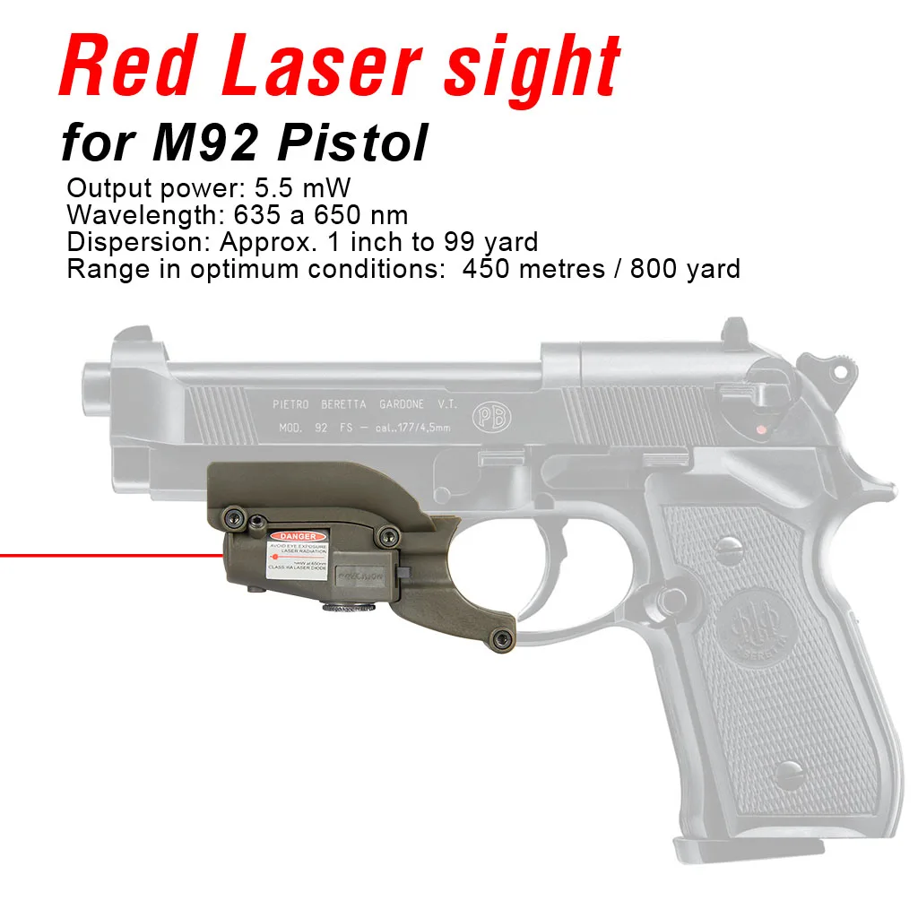 Dispositivo láser rojo para caza con ranuras laterales - imagen 3