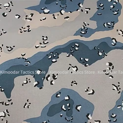 Tela táctica 500D ripstop camuflaje azul/morado impermeable IR