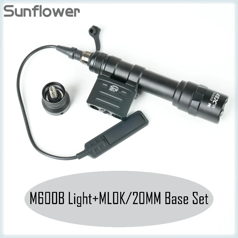Surefi Linterna táctica LED para rifle con base M-LOK/Picatinny - imagen 4