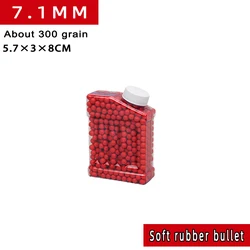 Bolas seguridad goma roja para pistolas de juguete infantil