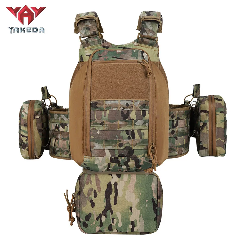 Chaleco táctico YAKEDA MOLLE desmontable con bolsillos modulares - imagen 3
