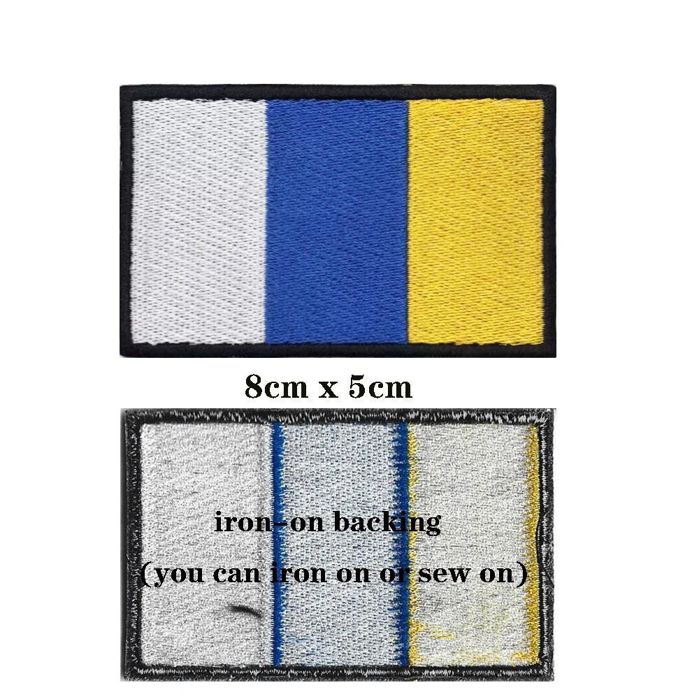 Parche bordado termoadhesivo bandera Canarias - Para coser o planchar - imagen 3