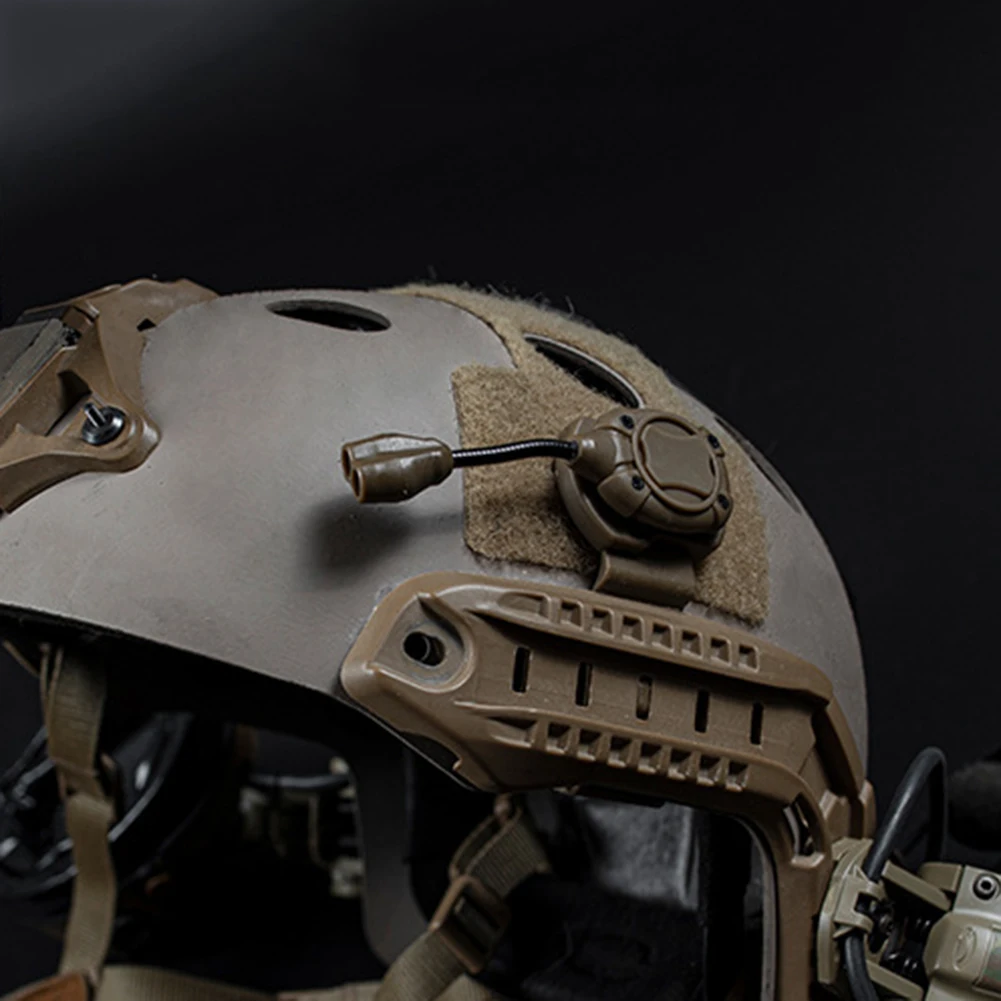 WOSPORT Linterna frontal táctica para casco nailon – Caza y airsoft - imagen 4