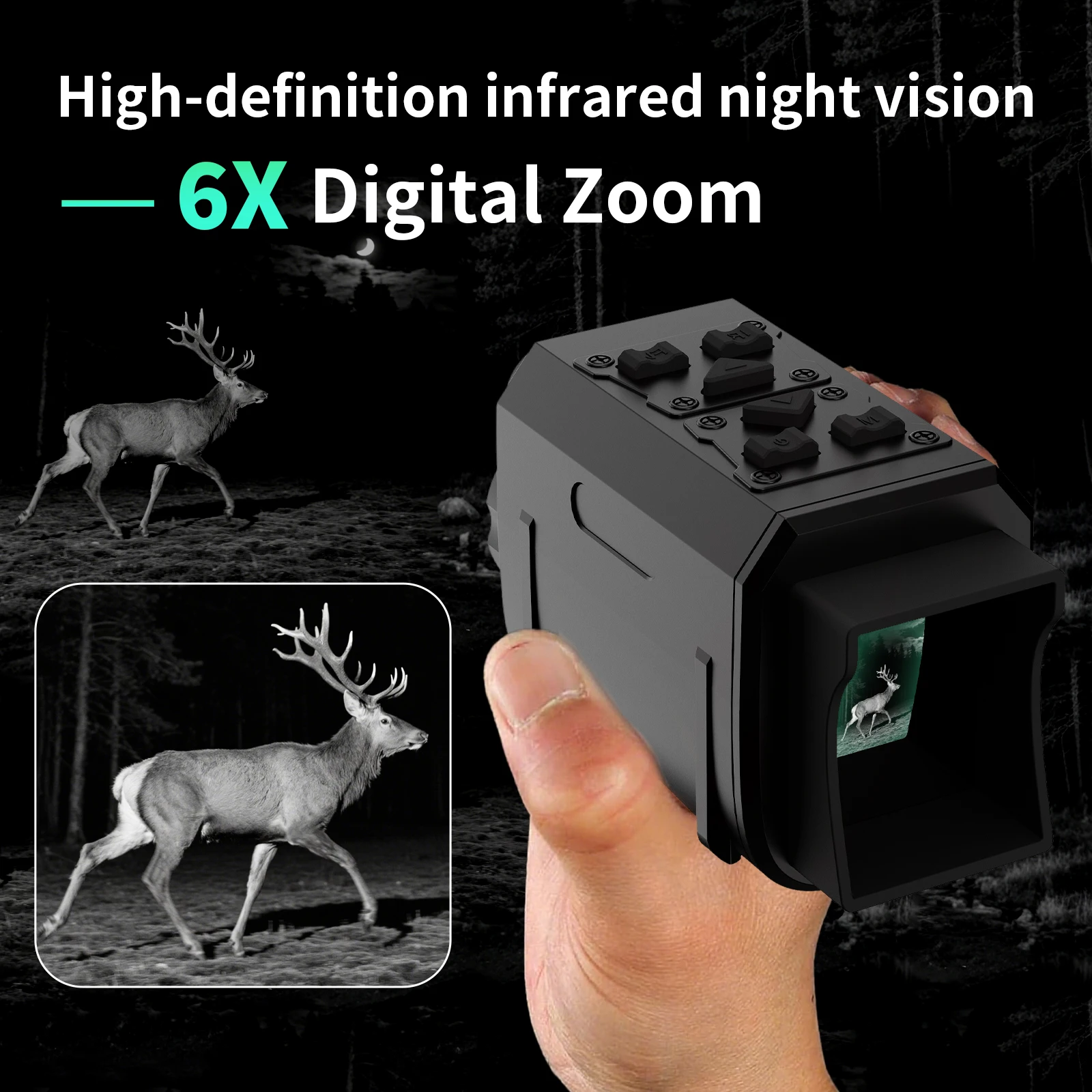 Monocular MINI91 con pantalla LCD de 2