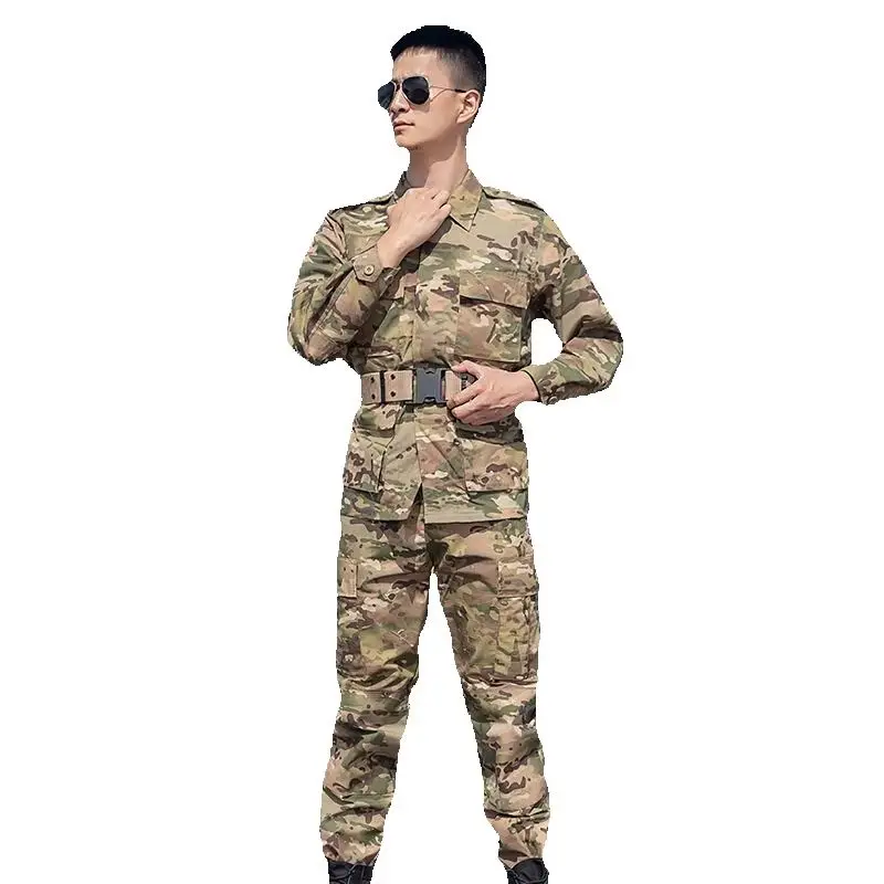 Uniforme BDU de camuflaje tricolor para entrenamiento al aire libre - imagen 3