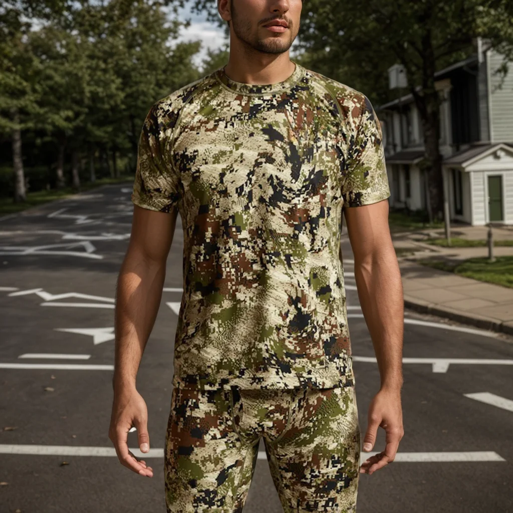 Camiseta táctica antibacteriana secado rápido camuflaje manga corta - imagen 4