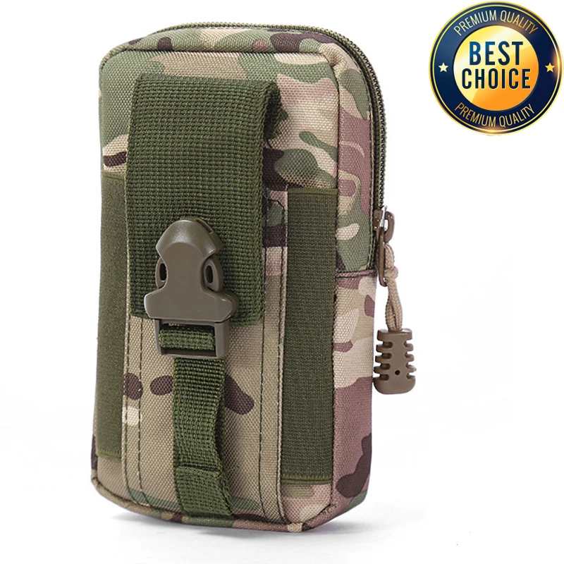 Riñonera táctica MOLLE camuflaje – Bolsa impermeable ligera