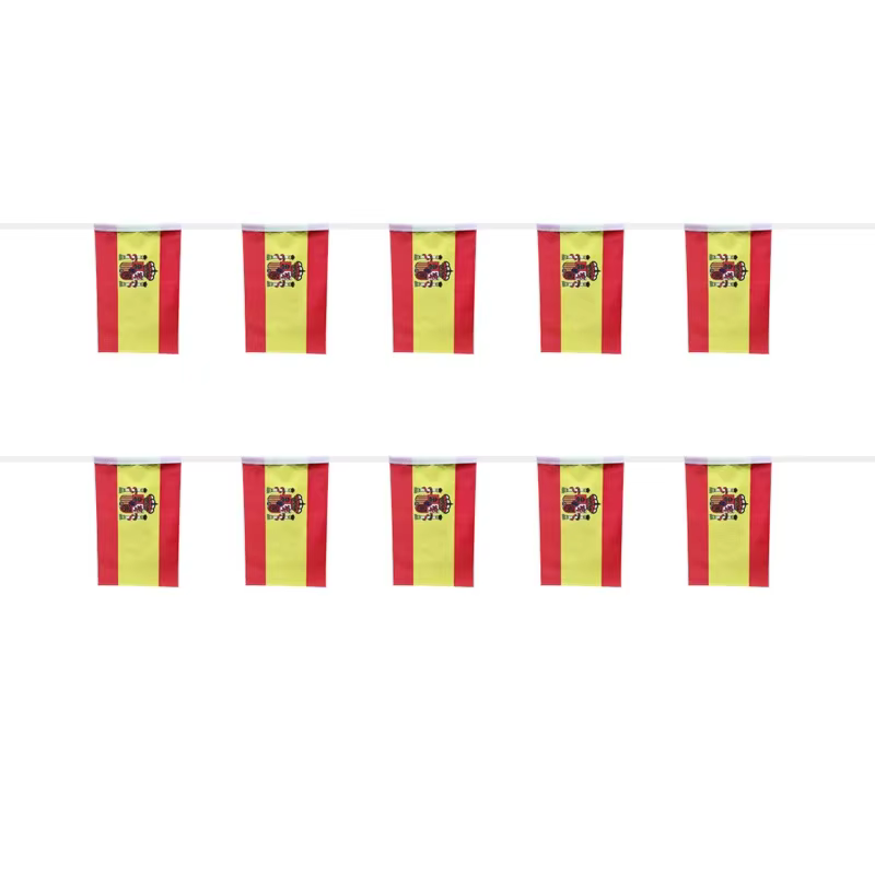 Banderines de España 14x21cm en guirnalda