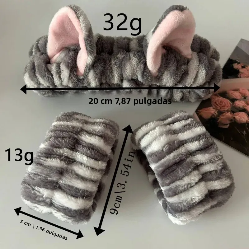 Diadema orejas de gato peluche tridimensional invierno - imagen 2