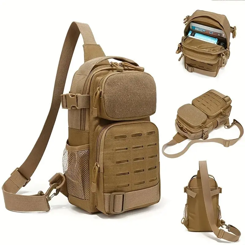 Bolso táctico MOLLE impermeable de pecho para senderismo
