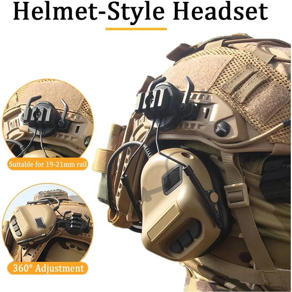 Casco táctico airsoft ligero con auriculares e gafas de protección - imagen 5