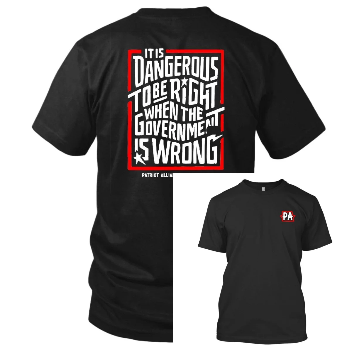 Patriot Alliance Camiseta táctica unisex premium estilo militar