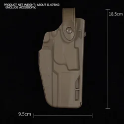 Funda táctica P320 M17 M18 con QLS liberación rápida