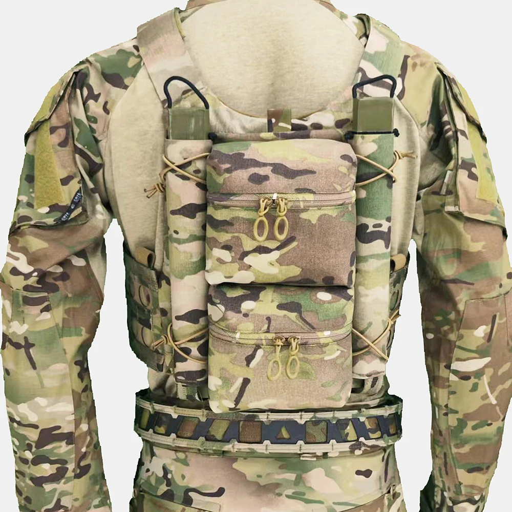 Panel trasero táctico doble MOLLE para mochila de caza - imagen 4