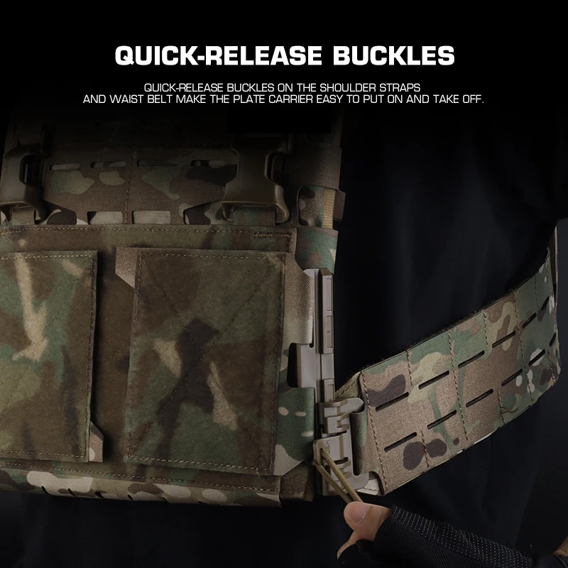 Chaleco táctico ARC Plate Carrier V2 con sistema MOLLE - imagen 3