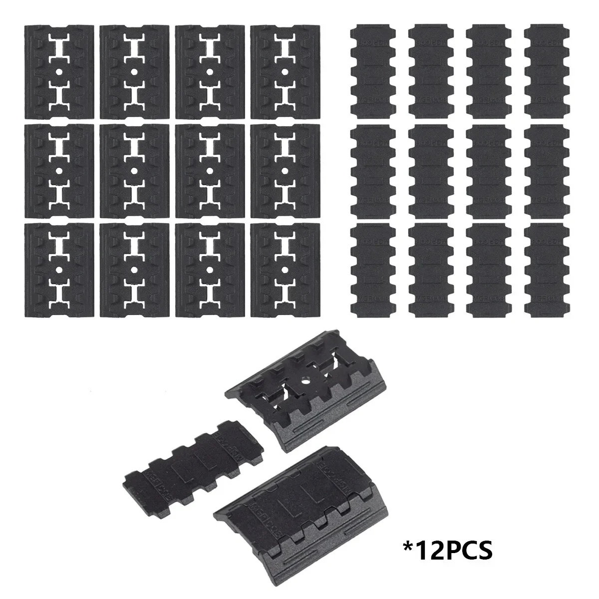 Protectores M-LOK nailon antideslizantes para rail de fusil - imagen 3
