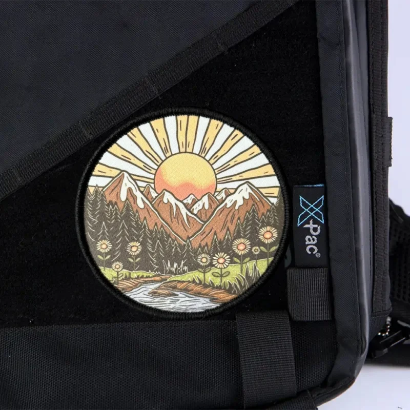 Parche táctico morale paisaje amanecer – Insignia velcro para ropa y mochila - imagen 2